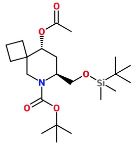 (image for) MC085253 9-Acetoxy-7-(tert-butyl-dimethyl-silanyloxymethyl)-6-aza-spiro[3.5]nonane-6-carboxylic acid tert-butyl ester